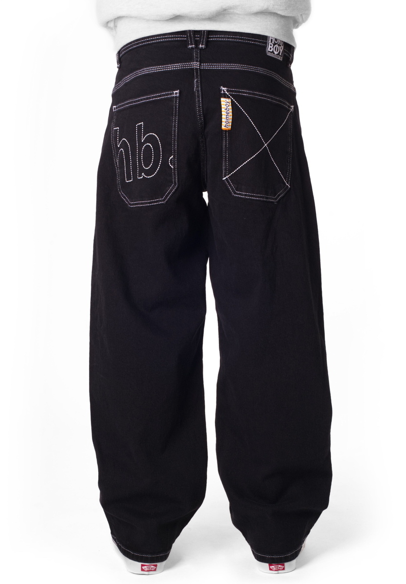 Men's Trousers HOME BOY - X-Tra Monster Hb. - Denim Washed Black