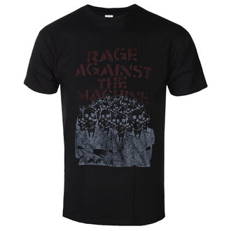 men's t-shirt Rage against the machine - Crowd Masks - ROCK OFF, ROCK OFF, Rage against the machine