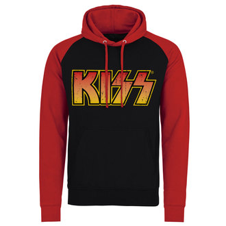 hoodie men's Kiss - Distressed Logotype - HYBRIS, HYBRIS, Kiss