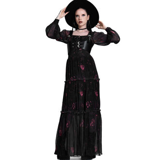 women's floral maxi dress KILLSTAR - PINK AURA - black - KSRA015345