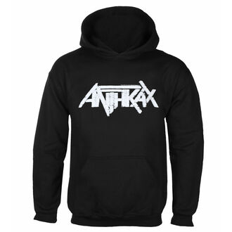 men's hoodie Anthrax - Logo - BLACK - ROCK OFF, ROCK OFF, Anthrax