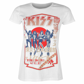 women's t-shirt Kiss - Destroyer Tour 78 - WHT - ROCK OFF - KISSTS13LW