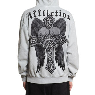 Men's Hoodie AFFLICTION - SEEKER - SILVER LAVA WASH, AFFLICTION